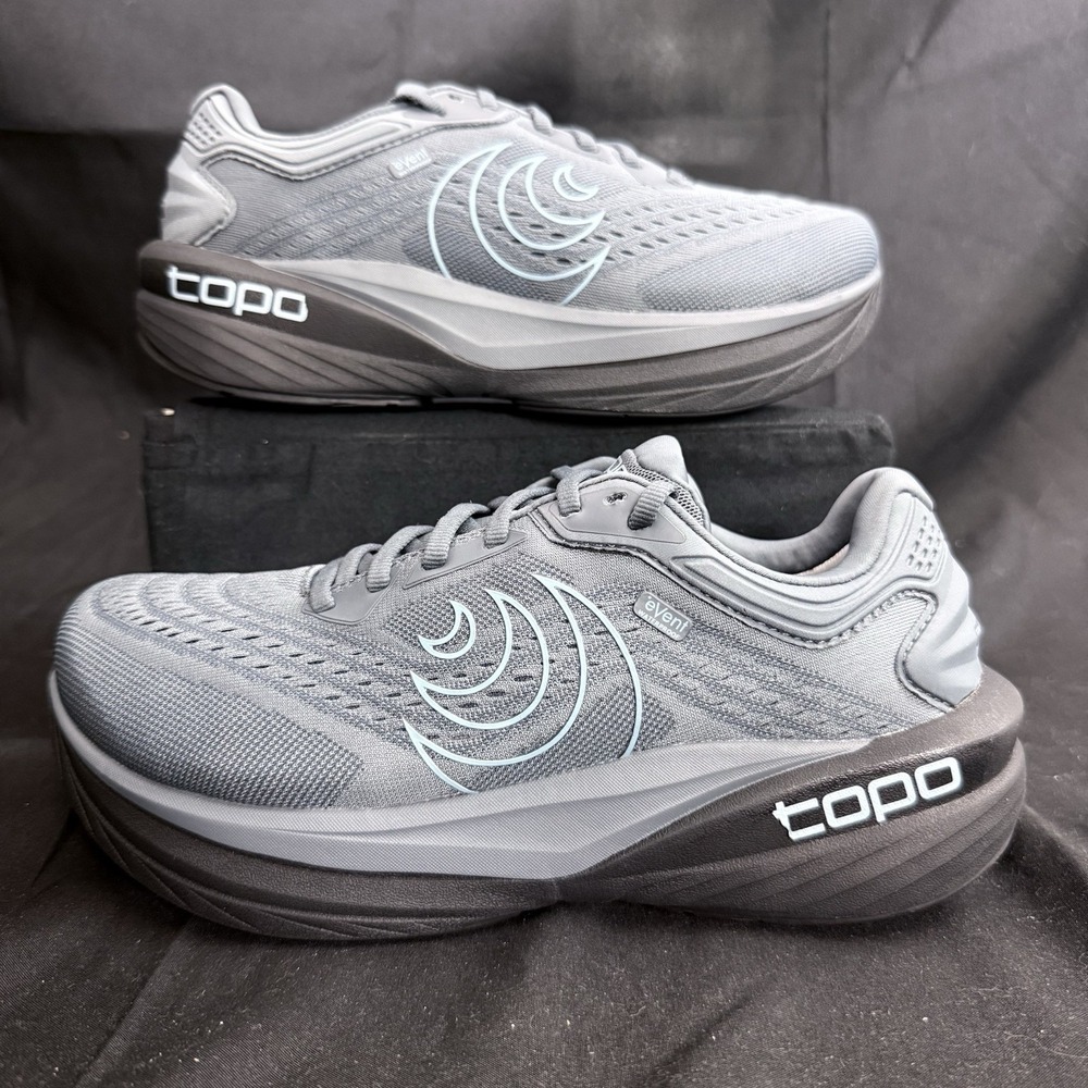 Topo Athletic Phantom 4 WP Women's Size 7 Running Shoes Grey Blue Waterproof